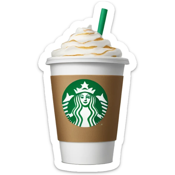 Starbucks cup sticker