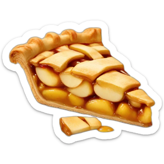 Apple pie sticker