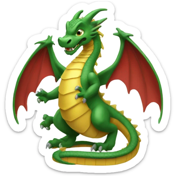 create an emoji of a dragon with a gold coin named GG3 sticker