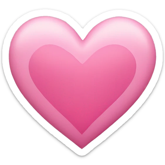 Pink heart sticker