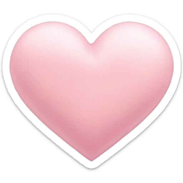 Pastel pink heart sticker