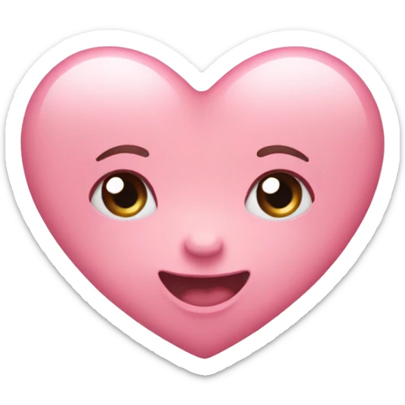 Baby pink heart sticker