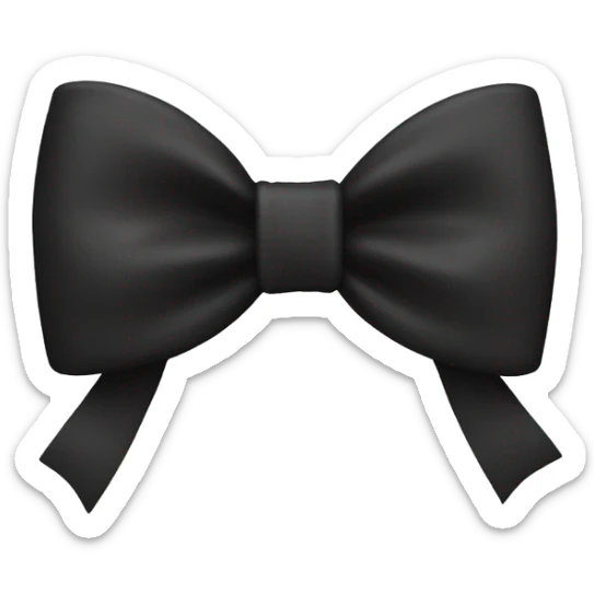 black bow sticker