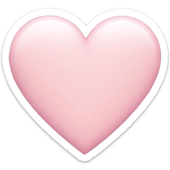 Light pink heart sticker