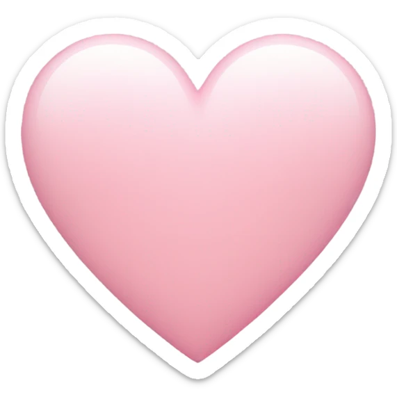 Light pink heart sticker