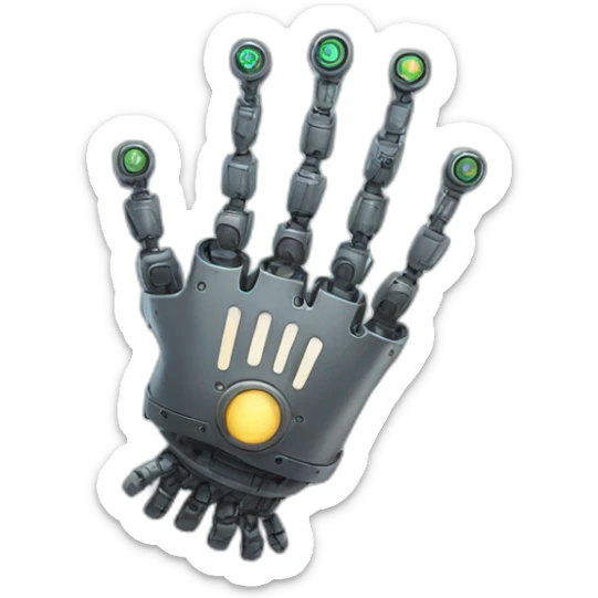 robot hand sticker