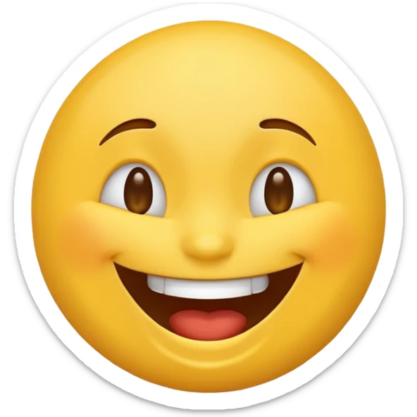Emoji laugh  sticker