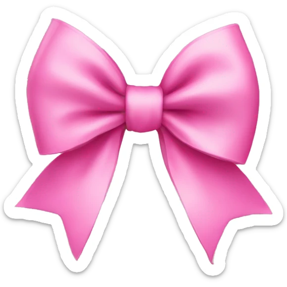 pink bow sticker