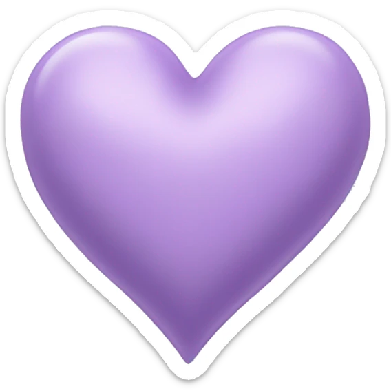 Lilac heart sticker