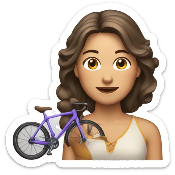 una mujer judia, con tunicas, cabello largo y con un velo en su cabeza  sticker
