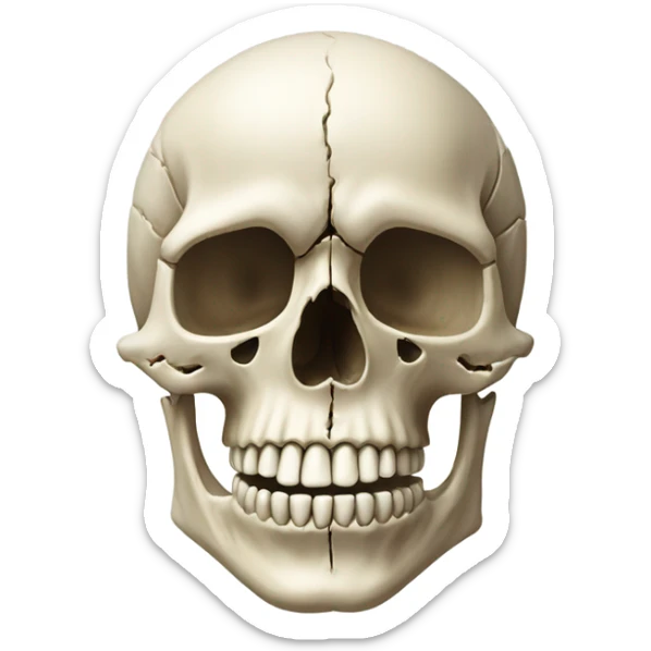 Skull sticker