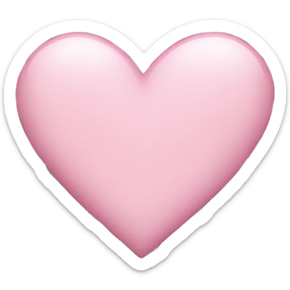 Light pink heart sticker