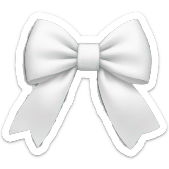 white bow sticker