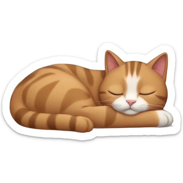 Cat sleeping  sticker