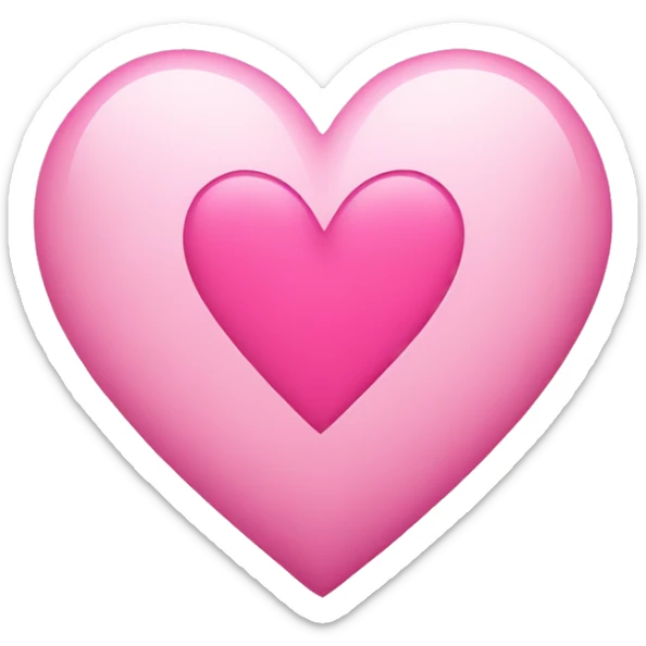 Pink heart sticker