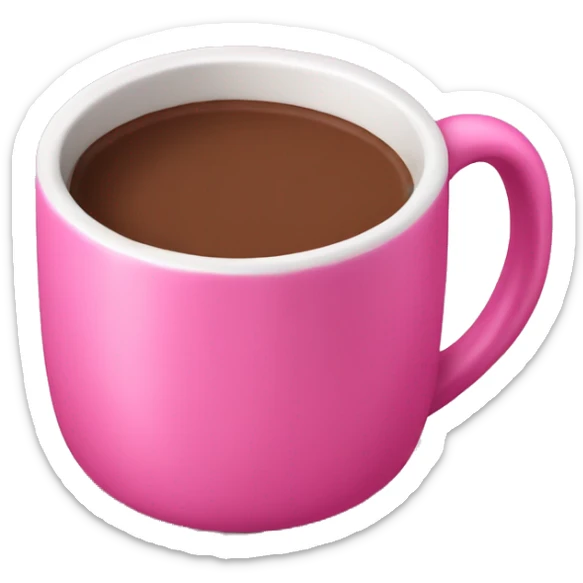 Hot chocolate pink  sticker