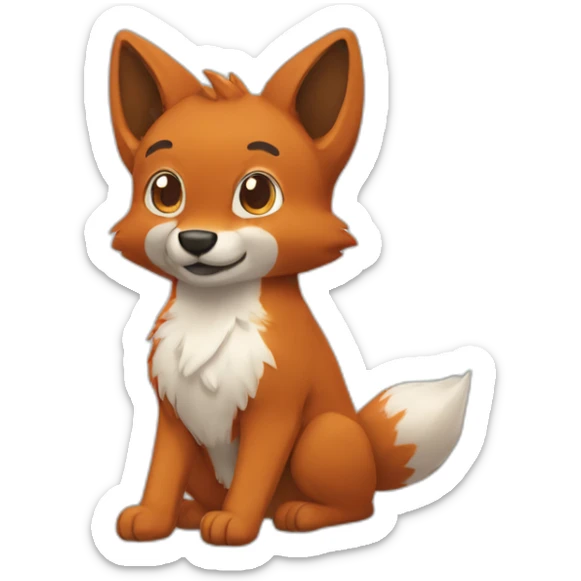 renard karaté sticker