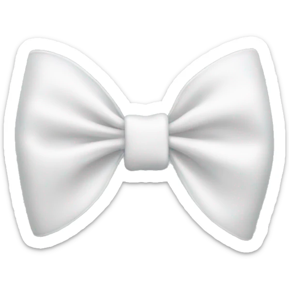 white bow sticker