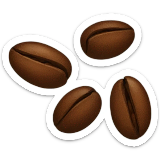 Coffee bean  sticker