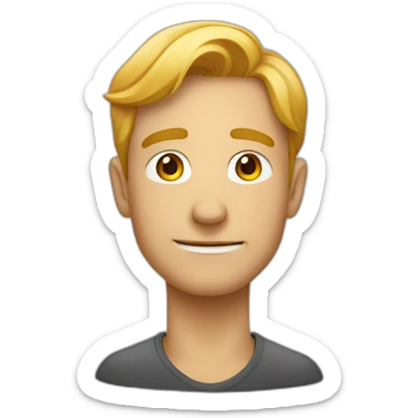 Un homme qui se met un doigt dans le nez sticker