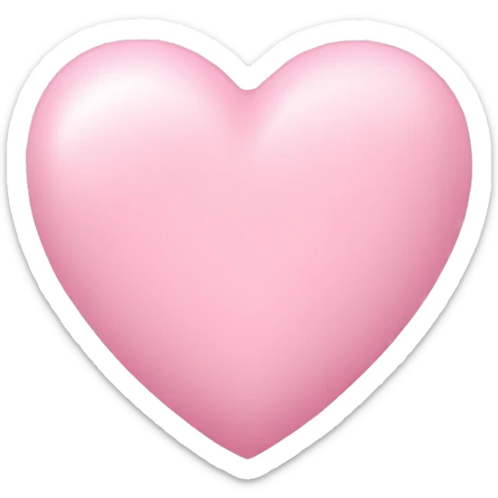 Light pink heart sticker