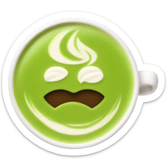 Matcha latte  sticker