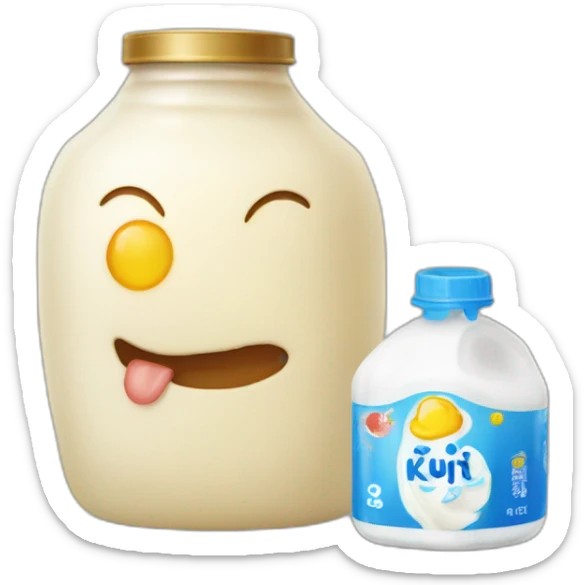 Kurt is a traditional product that belongs to the Kazakh culture. It is made by drying fermented milk, from which yogurt is also obtained sticker