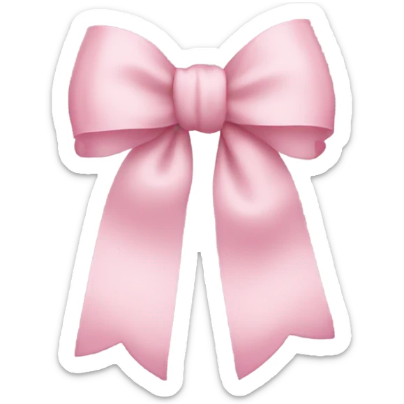 Light pink bow sticker