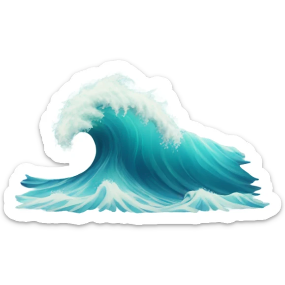 Wave sticker