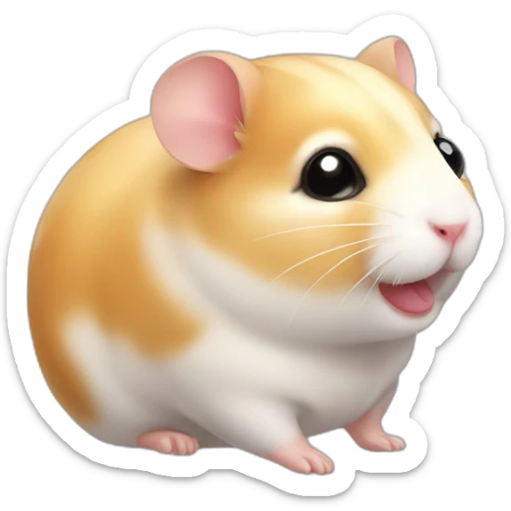 cute hamster sticker