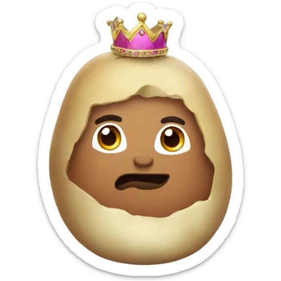 Princess potato sticker