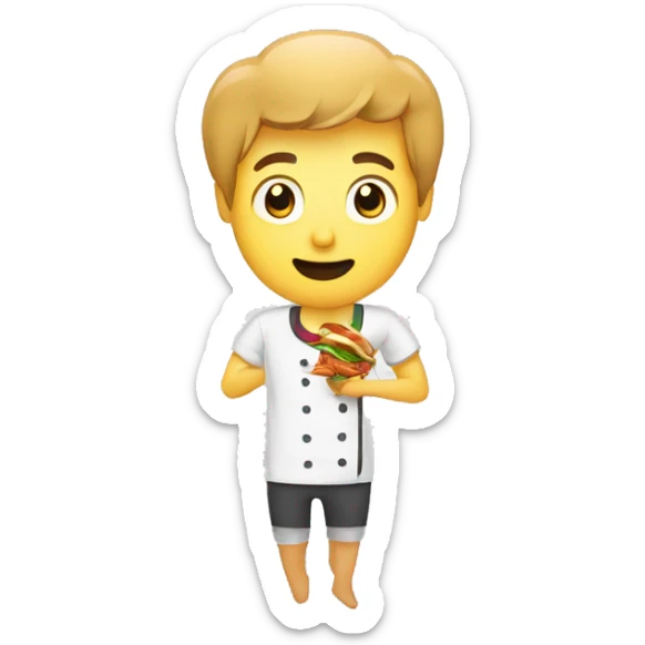 a person asking you if you want to eat a kebab for lunch, with a question mark sticker