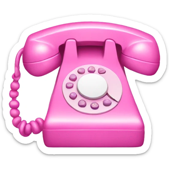 Pink phone sticker