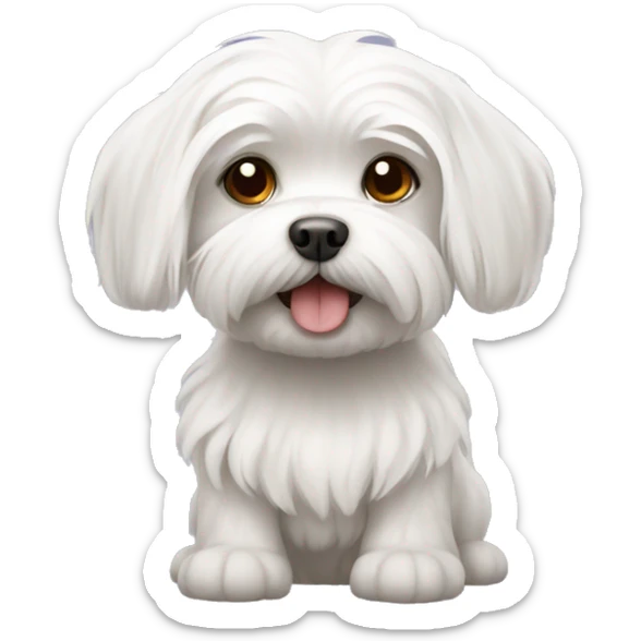 Maltese dog sticker