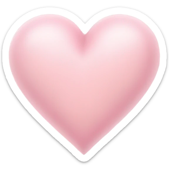 Light pink heart  sticker