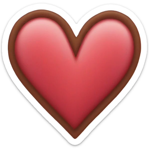Heart emoji with the letters P and L in the center sticker