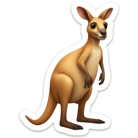 kangaroo animal sticker