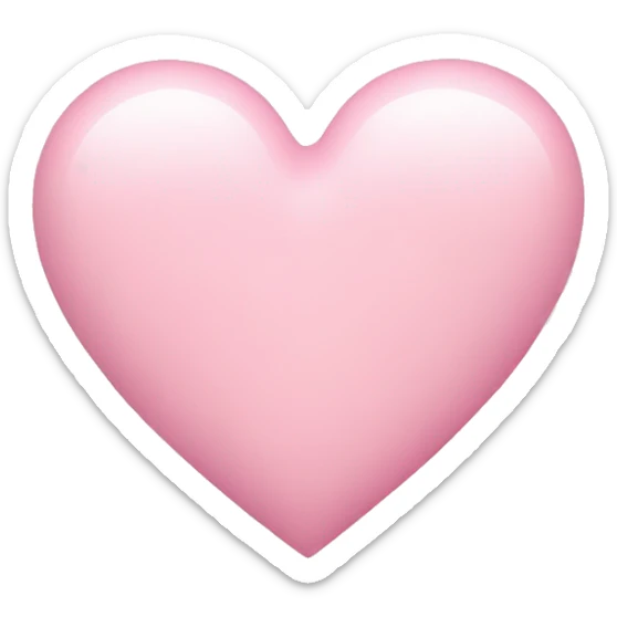 pastel pink heart sticker