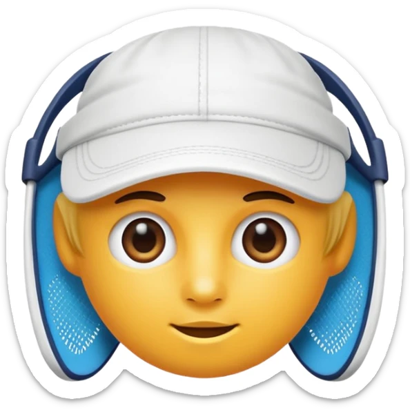 Tennis visor  sticker
