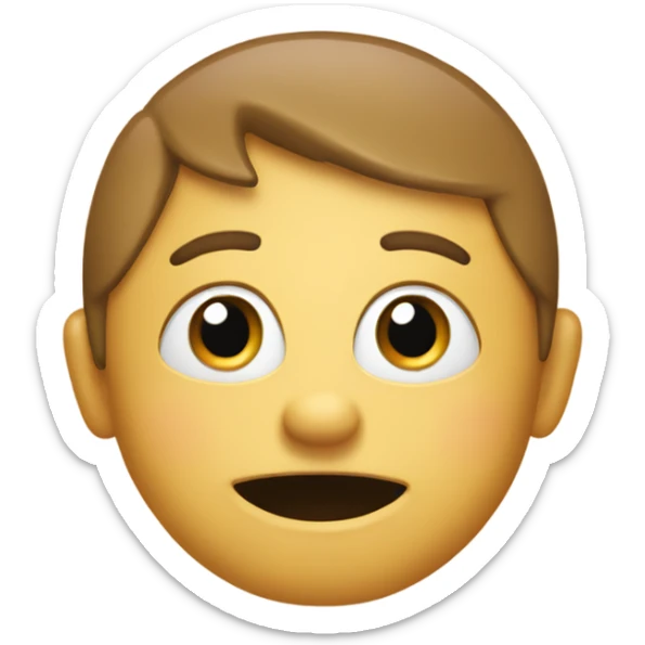 create an emoji where you cover the emoji's mouth with your hands on either side sticker