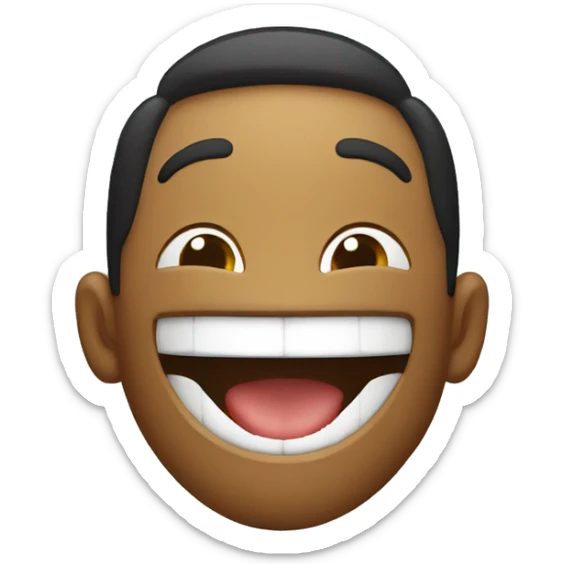 Laugh sticker