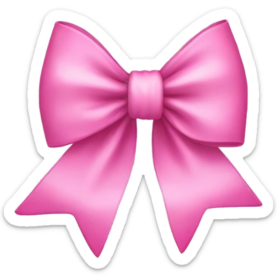 Pink bow  sticker
