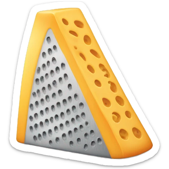 We make such an emoji, as if we rub the heel on a grater and it turns out like pieces of cheese sticker
