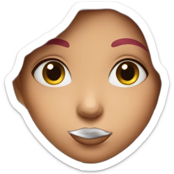 girl with cherry sticker