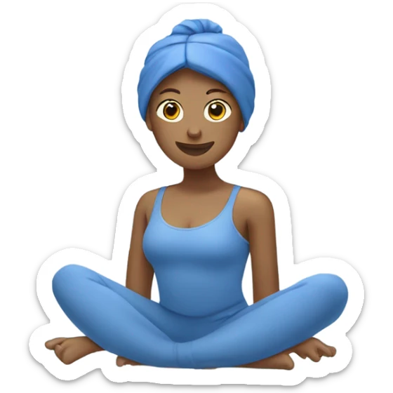 Pilates blue  sticker