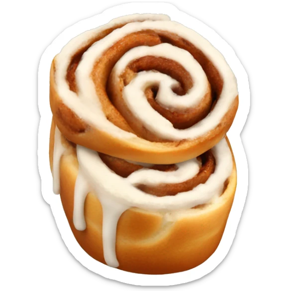fresh cinnamon roll sticker