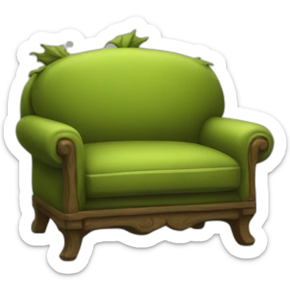 sofa goblin sticker