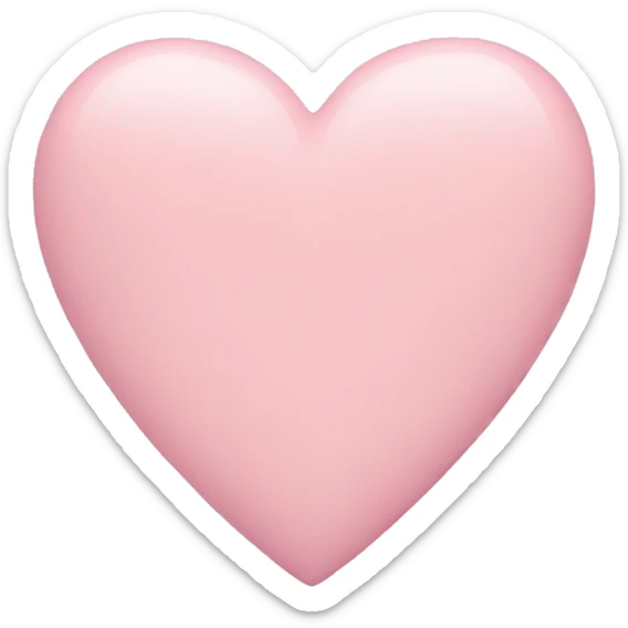 pastel pink heart sticker