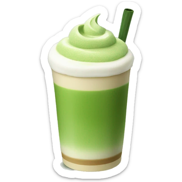 Matcha latte  sticker