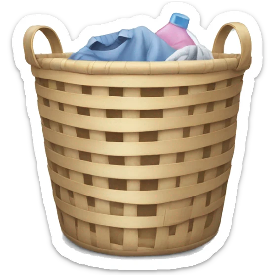 Laundry basket sticker